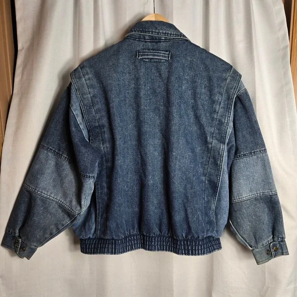 Sergio Valente Denim Jean Jacket Stone Washed Vintage Bomber 80s 90s Streetwear